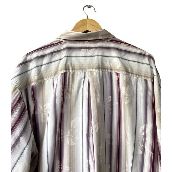 Tommy Bahama Hawaiian Floral XXLT Silk Blend Tropical Long Sleeve Button Down To - Picture 5 of 8